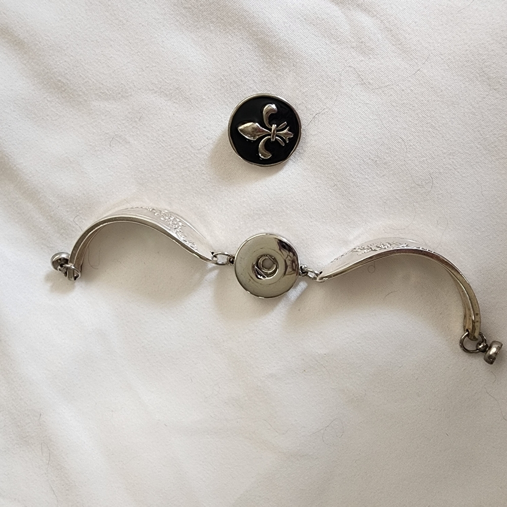 Silver Antique Silverware Spoon Bracelet - image 3